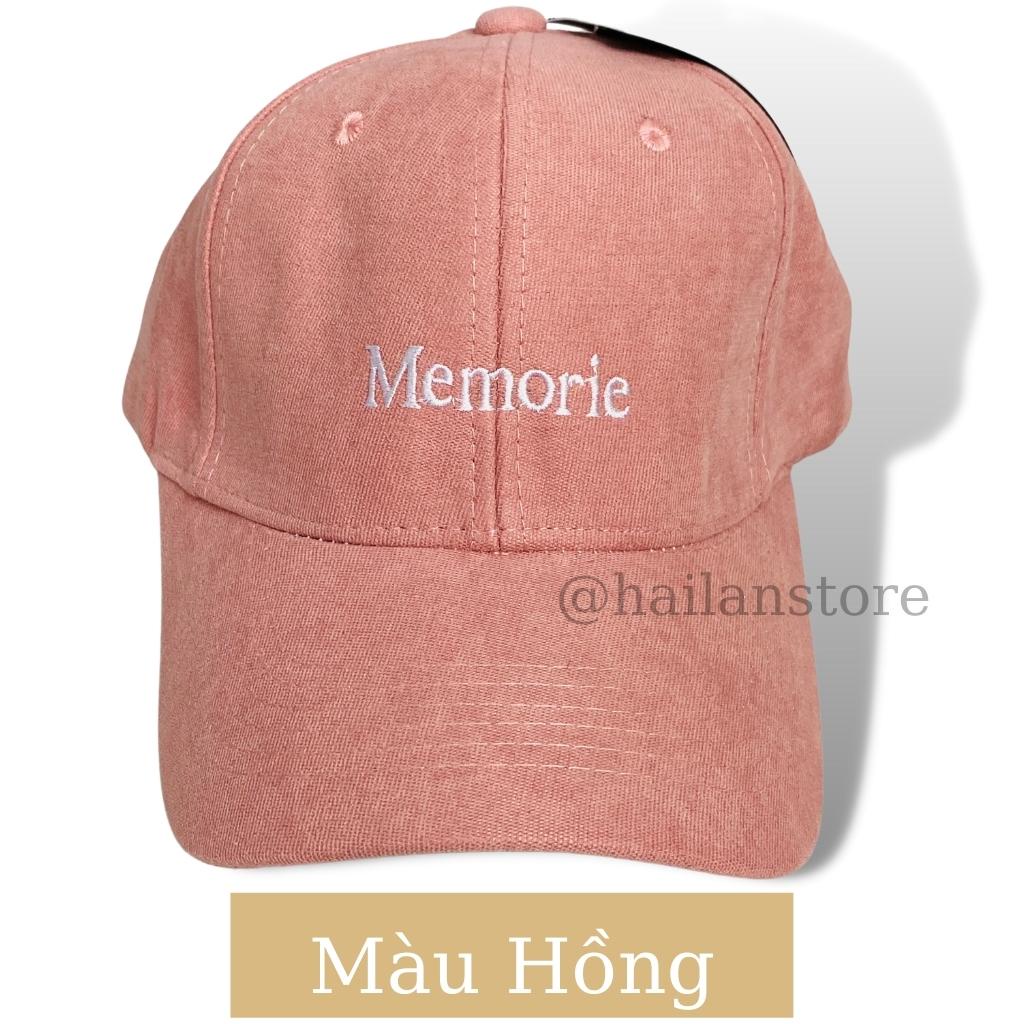 Mũ lưỡi trai ❤️ Nón kết thêu chữ Memori nam, nữ Unisex phong cách Ulzzang
