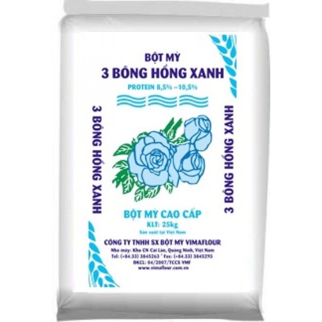 Bột mỳ bông hồng xanh làm bánh mì,bánh bao, bánh gato 1kg