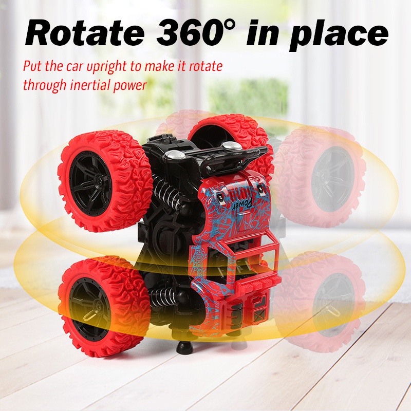 Mô Hình Xe Hơi Địa Hình Mini Xoay 360 Độ Chống Rơi Vỡ Đồ Chơi Cho Bé
