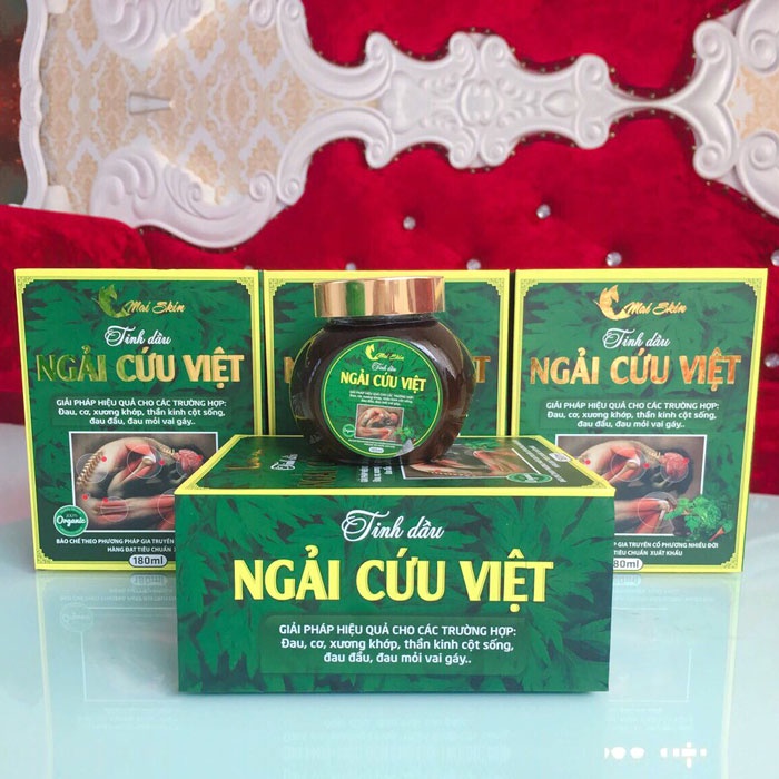 Tinh Dầu Ngải Cứu Việt – Hỗ trợ giảm đau thoái hóa khớp, tê bì chân tay, đau lưng, đau dây thần kinh mạn tính (180ml)