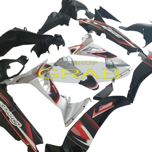 Bộ dàn áo xe SIRIUS màu Đen - nhựa nguyên sinh ABS - Dàn mủ màu đen xe máy Sirius - SPG-DGSi-đen