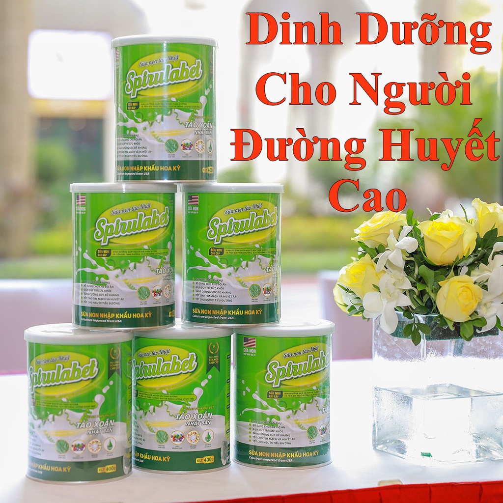 Sữa Tiểu Đường Spirulabet 800g [CHÍNH HÃNG] SỮA NON TẢO NHẬT SPIRULABET- SỮA NON DINH DƯỠNG CHO NGƯỜI TIỂU ĐƯỜNG