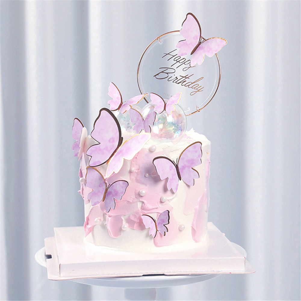 Phụ Kiện Trang Trí Bánh Kem Bằng Nhựa Acrylic