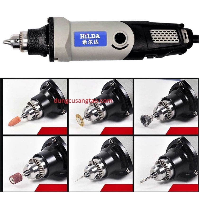 Máy đa năng Hilda 400W / Máy khoan cầm tay mini / Máy điêu khắc