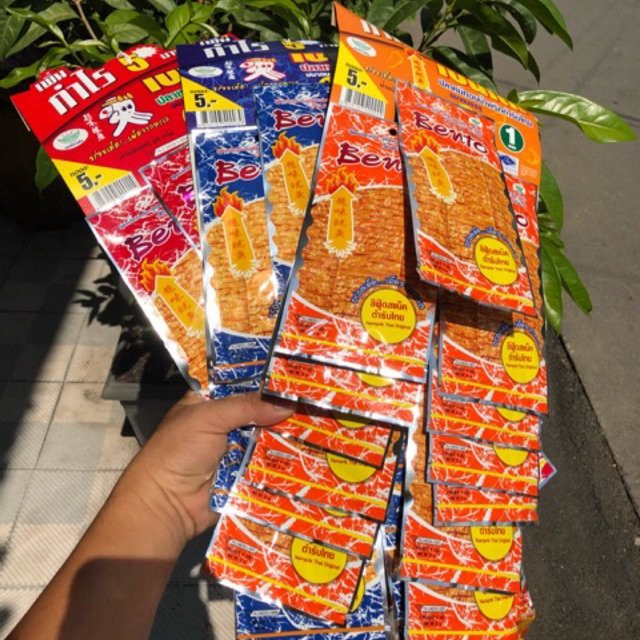Snack Mực Bento Tẩm Vị Thái (Màu Cam) - Dây 13 Gói 6Gr | BigBuy360 - bigbuy360.vn