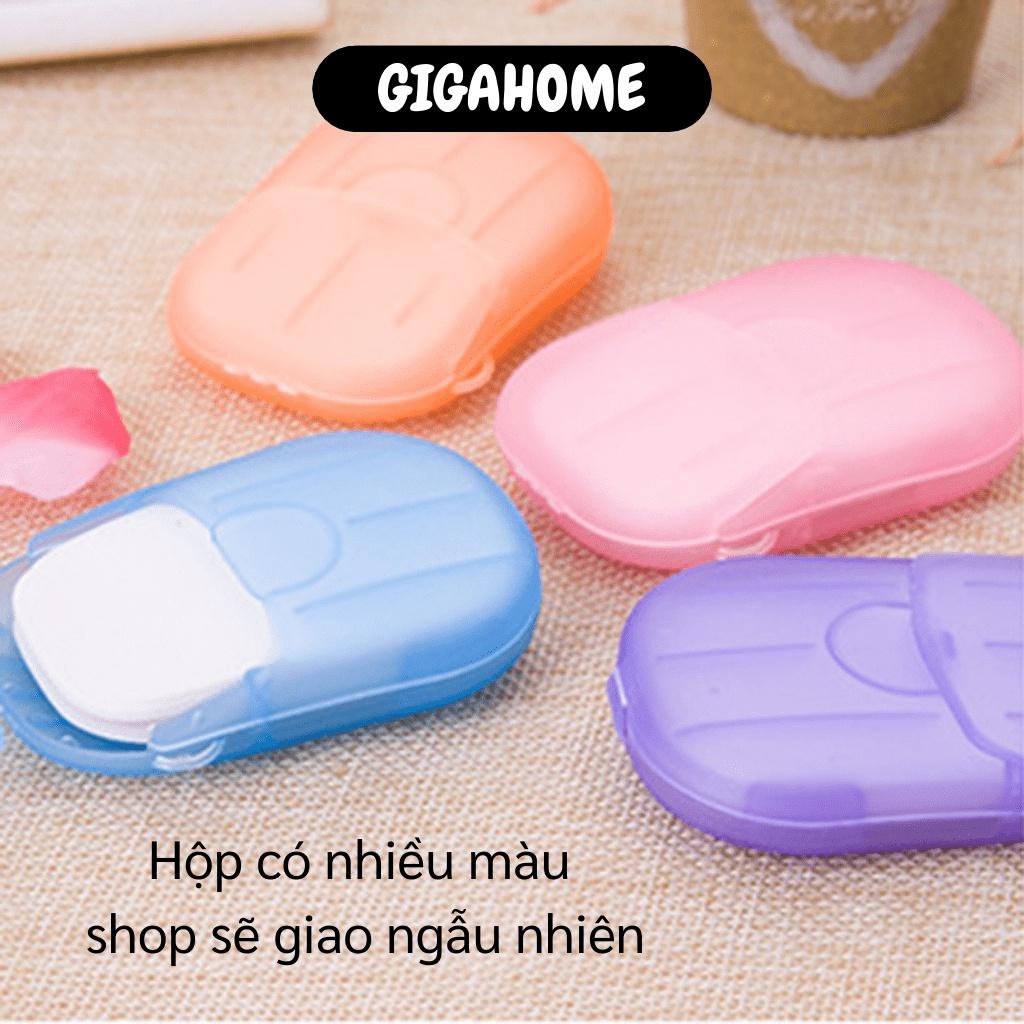 Xà Phòng Giấy GIGAHOME Hộp Xà Bông Khô Rửa Tay, Nhỏ Gọn Đem Đi Du Lịch 6441