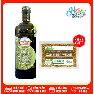 Tặng Gói Hạt Ngò - Dầu Oliu Extra Virgin Divella Chai 1000ml