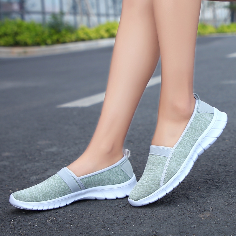 Giày sneaker lười phong cách thể thao dùng chạy bộ cho nữ