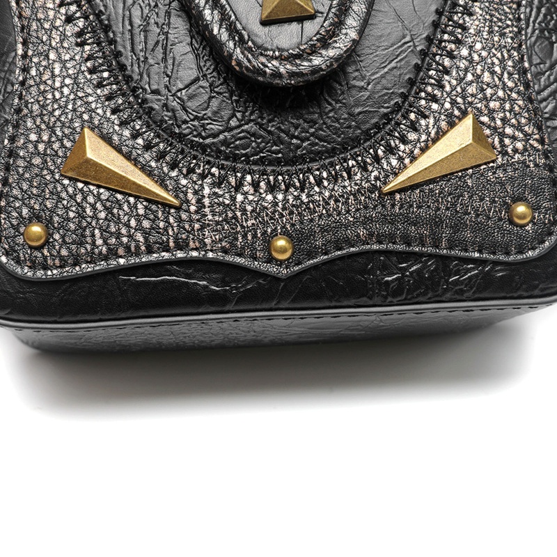 Túi Đeo Chéo Nhỏ Đựng Điện Thoại Phong Cách Gothic Cho Nữ