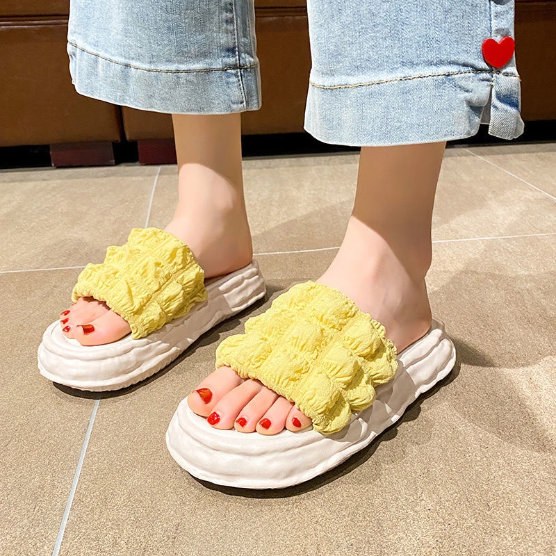 Dép Quai Ngang Đế Dày Thời Trang Cho Nữ