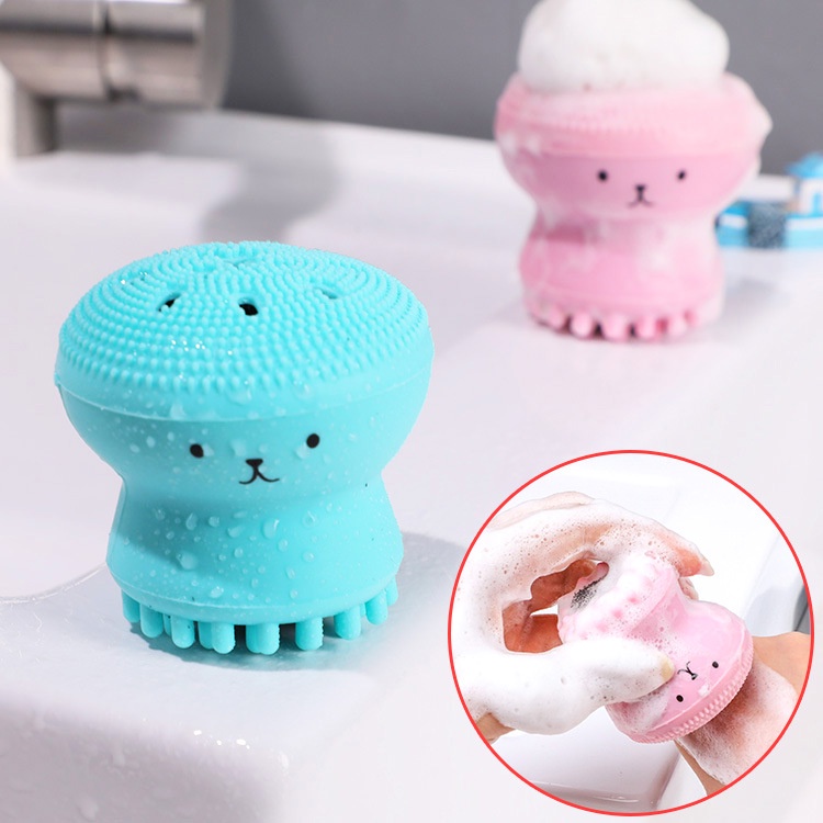 Bạch Tuộc Rửa Mặt, Cọ Rửa Mặt Bạch Tuộc Giúp Làm Sạch Sâu Da Mặt Đơn Giản Dễ Dàng Hơn