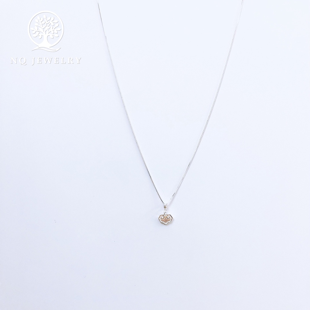 Charm bạc mặt khóa như ý treo - Ngọc Quý