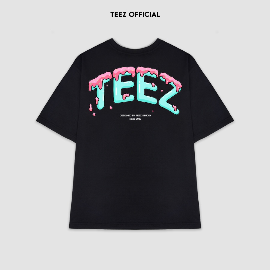 Áo phông tay lỡ nam nữ TEEZ - TZ1015 form rộng Freesize