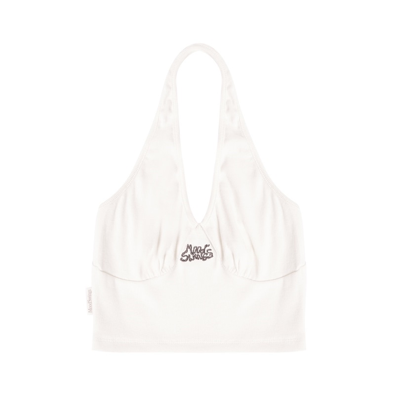 MOODSWINGS - Áo chồng cổ thêu BASIC HALTER TOP