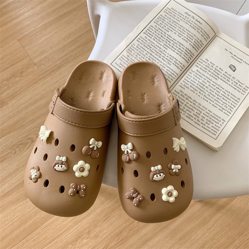 Dép Sandal Đế Dày Quai Chéo Thời Trang Đi Biển Mùa Hè Mới Tăng Chiều Cao Cho Nữ