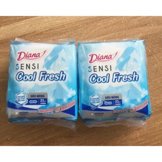 Băng vệ sinh diana sensi Cool Fresh siêu mỏng không cánh