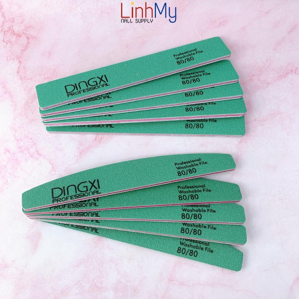 Dũa Dingxi Da Bò Xanh Chuyên Phá Gel Phá Bột Độ Nhám 80