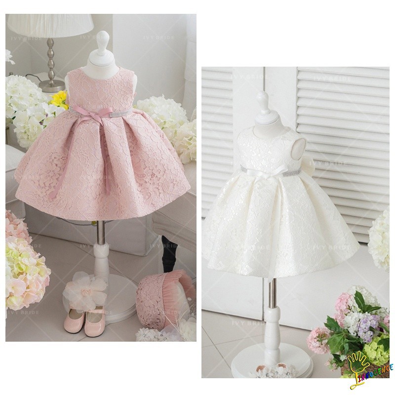 ❤XZQ-Flower Girl Dresses Lace Flower Birthday Wedding Bridesmaid Formal Party Dress