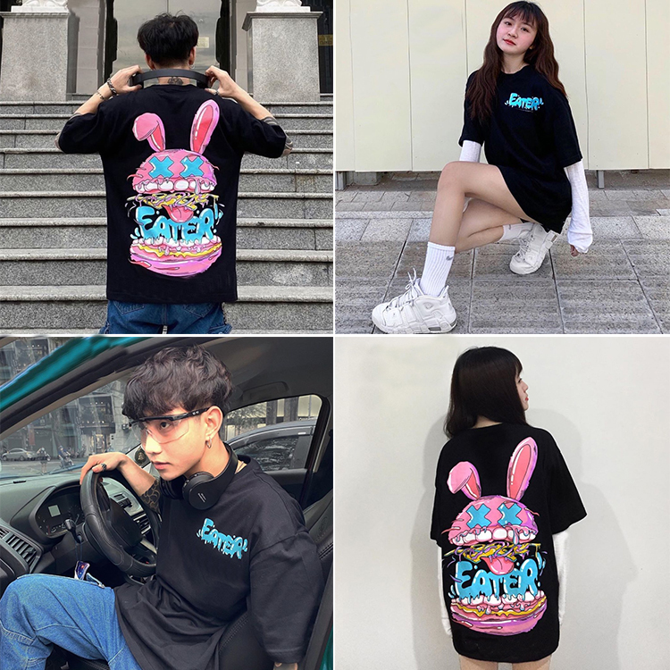 [7 Ngày đổi trả nếu không hài lòng] Áo thun tay lỡ, áo thun nữ, áo thun unisex freesize  in Eater RB TL699 | BigBuy360 - bigbuy360.vn