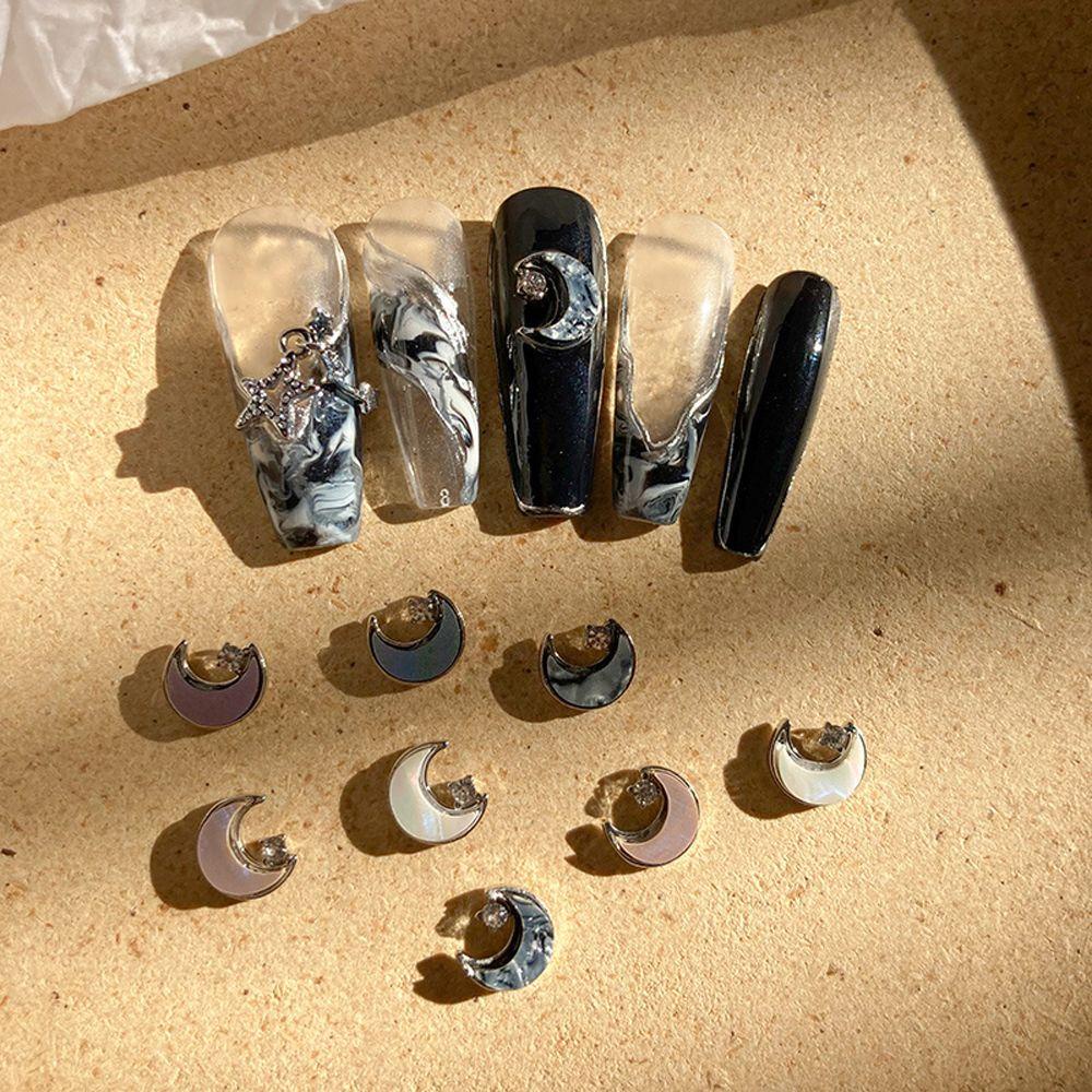 [Hàng mới về] 10 Phụ kiện đính móng DIY sáng bóng 3D