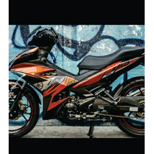 Tem Trùm Exciter 150 Đen Cam Bạc