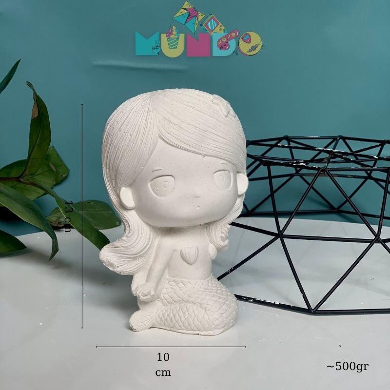 Tượng tô màu  cao cấp chọn mẫu SIZE X TIÊN CÁ, tượng thạch cao MUNDO