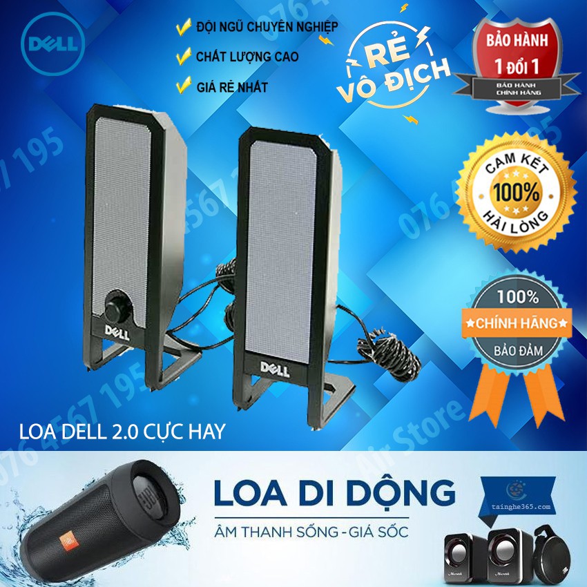 LOA VI TÍNH 2.0 DELL 210 - NGHE NHẠC CỰC HAY - HÀNG CHÍNH HÃNG