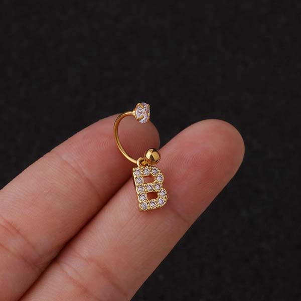1 Khuyên Tai Chữ C Thời Trang Cá Tính