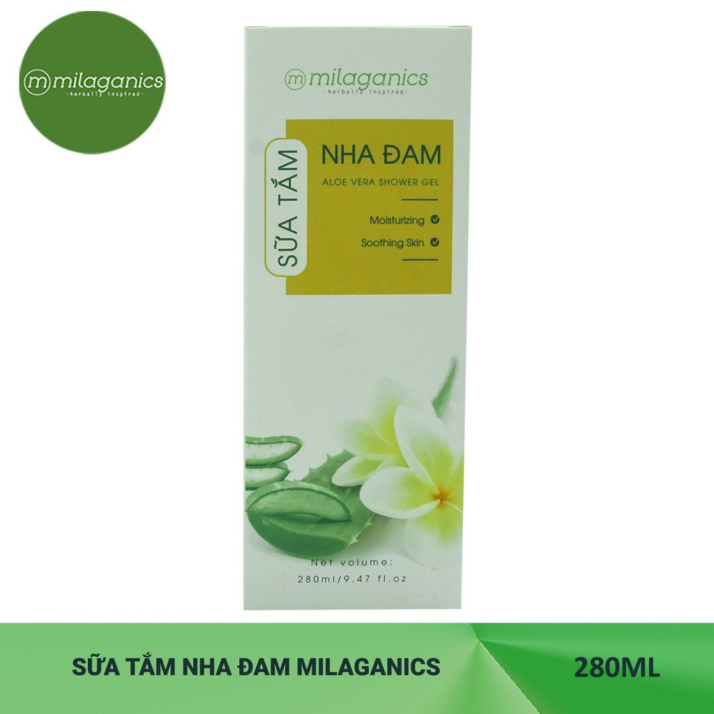 Sữa Tắm Nha Đam Milaganics 280ml | BigBuy360 - bigbuy360.vn