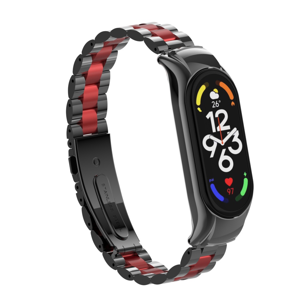 Dây Đeo Thay Thế Bằng Thép Không Gỉ Cho Xiaomi Mi band 7 Mi band 3 / 4 / 5 / 6
