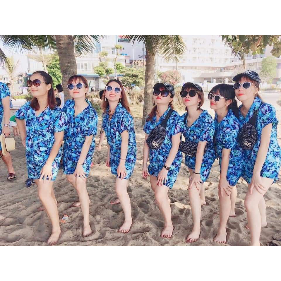 (chất kate thái 1 - kho HCM) bộ xanh vẹt đi biển, team - bộ hoa quả, trái cây big size - chuyên sỉ lẻ - nhuhuyen shop