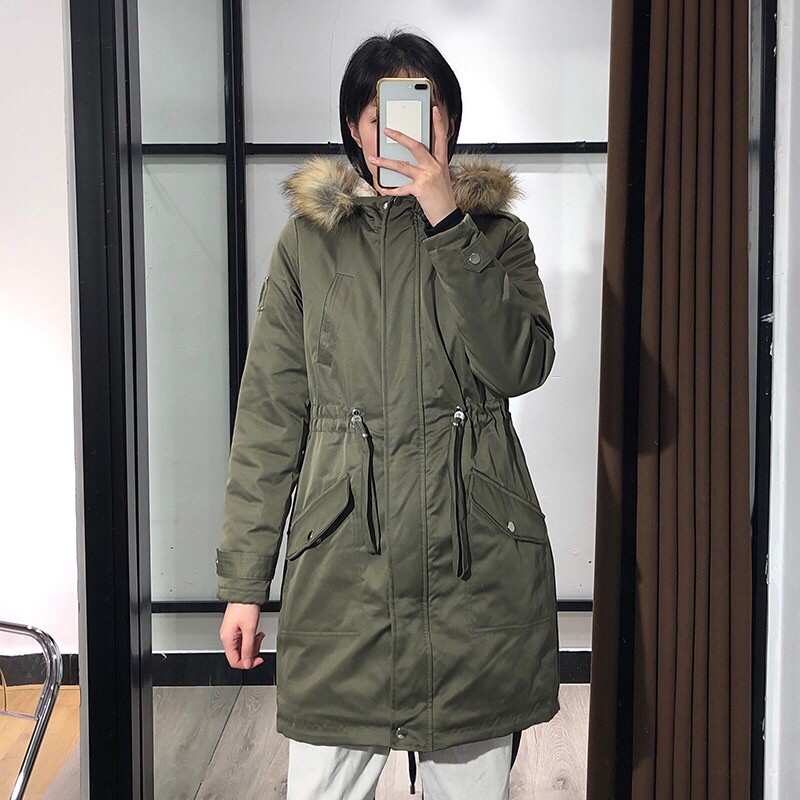 Áo parka lót lông cừu