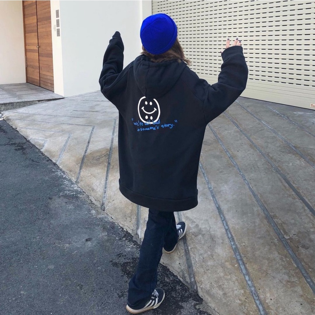 Áo Khoác Dây Kéo THOXRI Form Rộng Nỉ Bông Dày Dặn Ulzzang Unisex