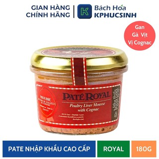 Tặng kèm lót ly Pate Royal Gan Gà Vịt Vị Cognac Dạng Nhuyễn 180G thumbnail