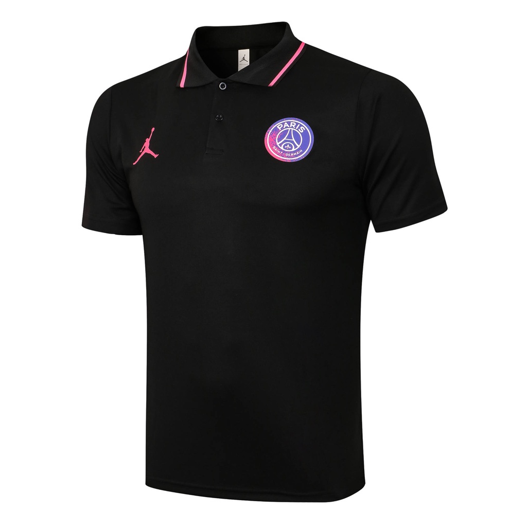 Áo thun polo màu đen Jersey 21-22 phong cách thời trang cho nam Psg