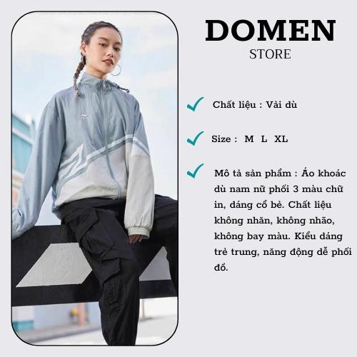 Áo khoác dù nam cao cấp, áo gió 2 lớp form rộng mẫu mới nhiều túi _ DOMEN