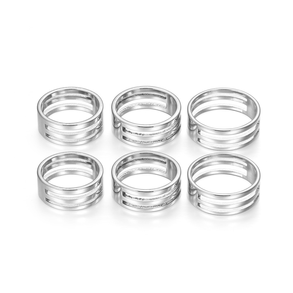 Nhẫn Mở Bằng Thép Không Gỉ Làm Trang Sức Thủ Công