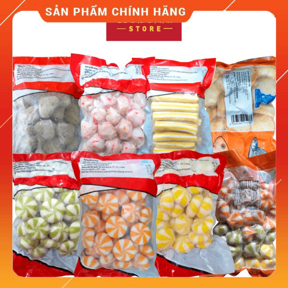 GIAO TPHCM Surimi viên thả lẩu bánh bao trứng cá nhím Phú Mark 500g _ THỰC