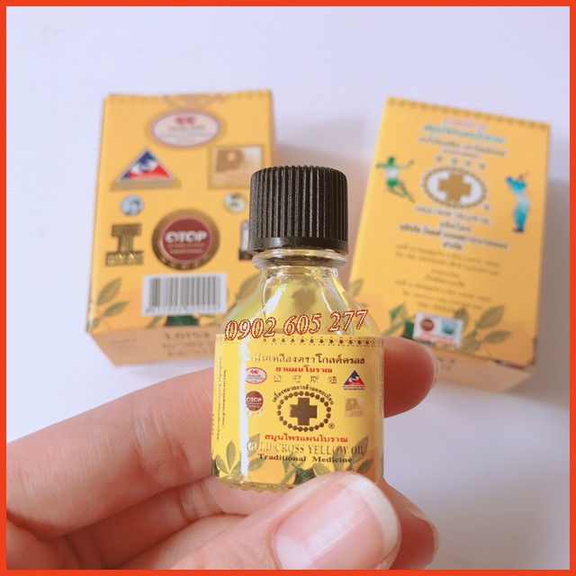 [Combo]12 Chai Dầu thảo dược Thái Lan Thập Tự Vàng 3ml