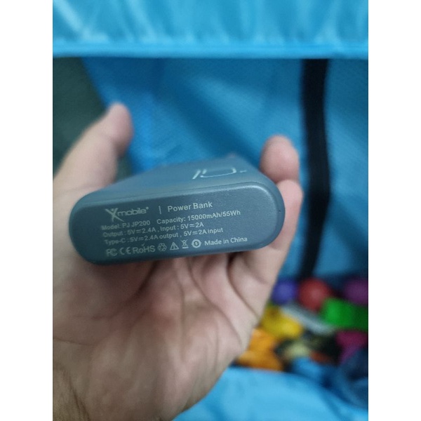 Pin sạc dự phòng Polymer 15.000mAh Type C Xmobile PJ JP200 Xám nobox