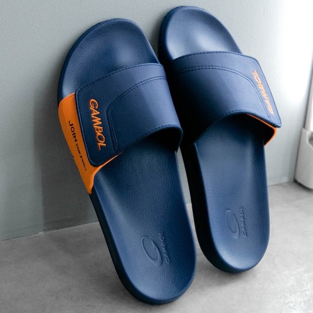 Dép GAMBOL Thái Lan 43106 Quai Ngang Nam Nữ - Xanh cam