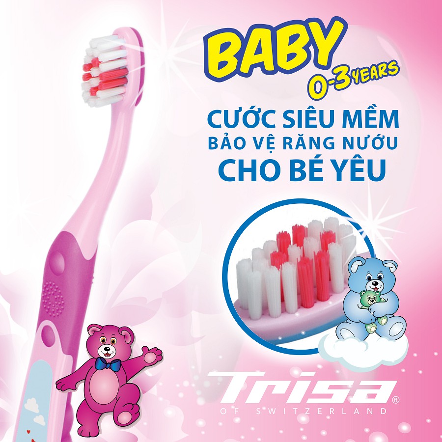 Bàn Chải Đánh Răng Cho Bé Trisa Baby 0 - 3 Tuổi