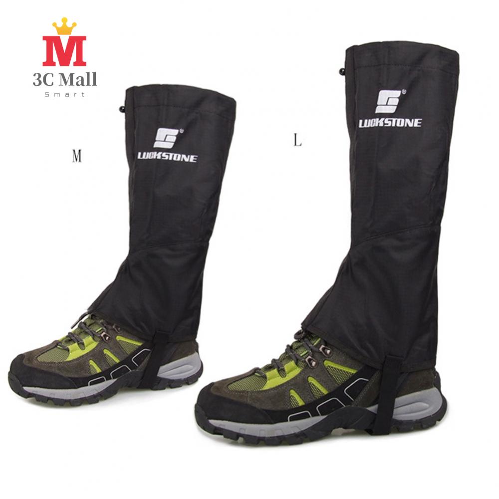 Black Outdoor Hiking Boot Gaiter Waterproof Snow Leg Legging Cover Ankle Gaiters