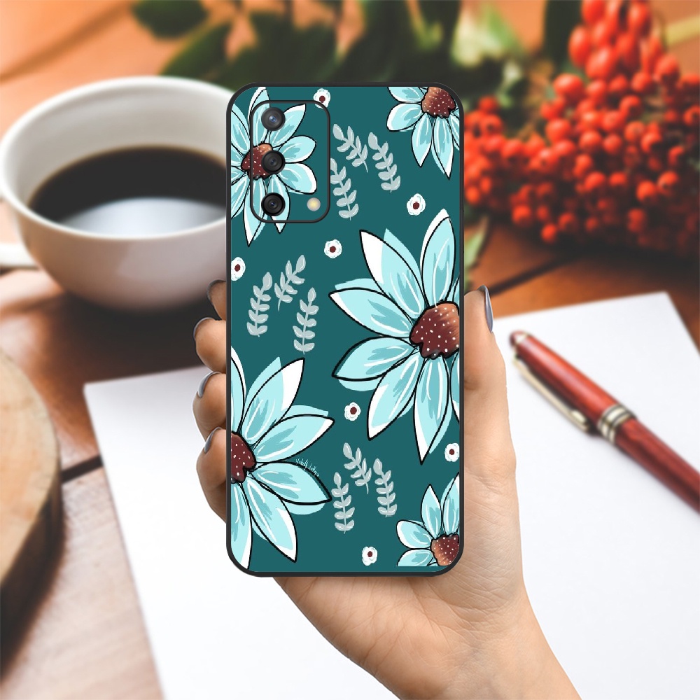 Ốp lưng Xiaomi Redmi 10/Redmi 9T/Poco X3/....dẻo cạnh vuông bảo vệ camera hình Hoa lá BST2