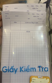 Giấy kiểm tra TP-GKT07 4 ôly vuông 2x2