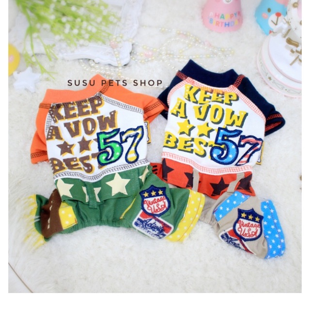 ÁO LIỀN QUẦN KEEP A VOW CHO THÚ CƯNG
