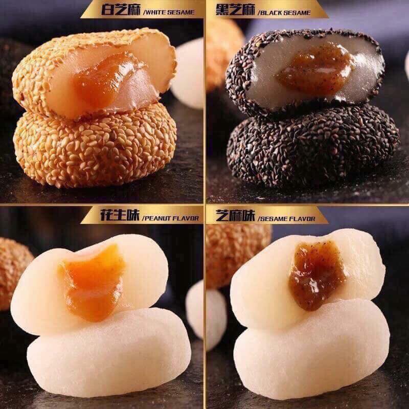 Bánh mochi đài loan mix 4 vị hai cô gái gói 500gr 1kg Đồ ăn vặt cô nương béo