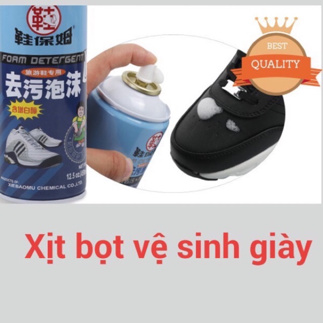 [Mã FAMAYMA2 giảm 10K đơn 50K] Bọt làm sạch giày đa năng 450ml Foam Detergent - new | BigBuy360 - bigbuy360.vn