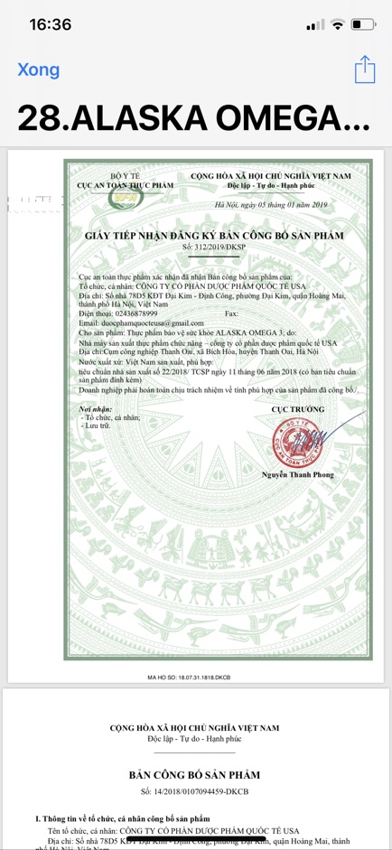 Viên dầu cá Alaska Omega 3 sáng mắt, khỏe tim , bổ não | BigBuy360 - bigbuy360.vn