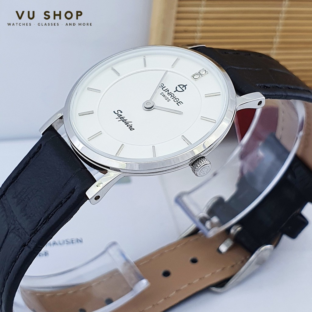 ĐỒNG HỒ ĐÔI SUNRISE DM737PWB - KÍNH SAPPHIRE